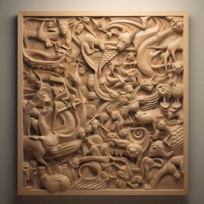 نموذج ثلاثي الأبعاد لآلة CNC 3D Art 